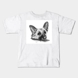 German Shepherd Pup Kids T-Shirt